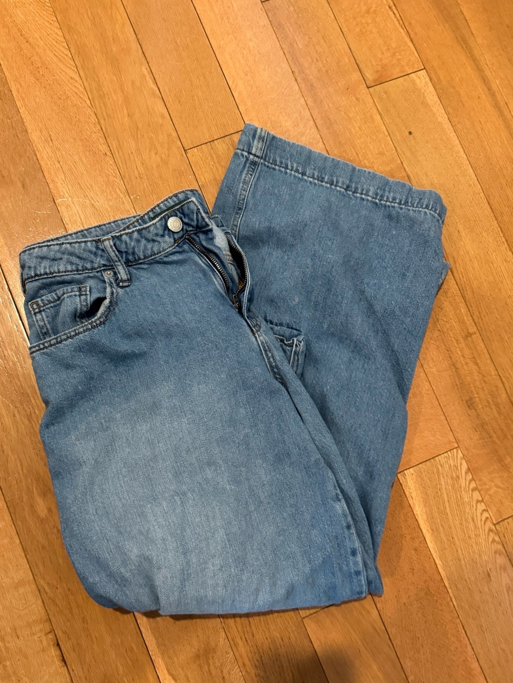 wild fable Light Blue Wide Leg Cargo Jeans - Picture 5 of 11